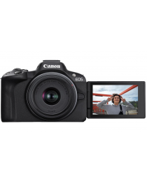 Canon EOS R50 Mirrorless Camera RF-S18-45mm F4.5-6.3 is STM Lens Kit, 24.2 Megapixel CMOS (APS-C) Sensor, 4K Video, Hybrid Camera, Photo and Video, Vlogging, Content Creator, RF Mount, Black